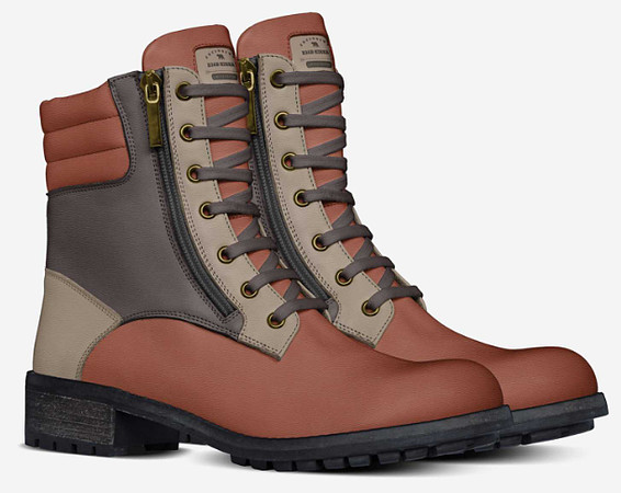 Zip Military Boots