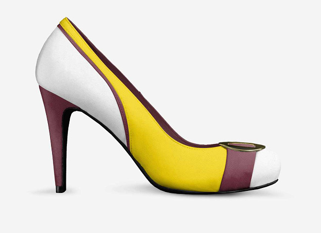 ($209) Stiletto Buckle High Heels: Trojan