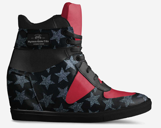Lace Up Wedge Sneakers - Myrman