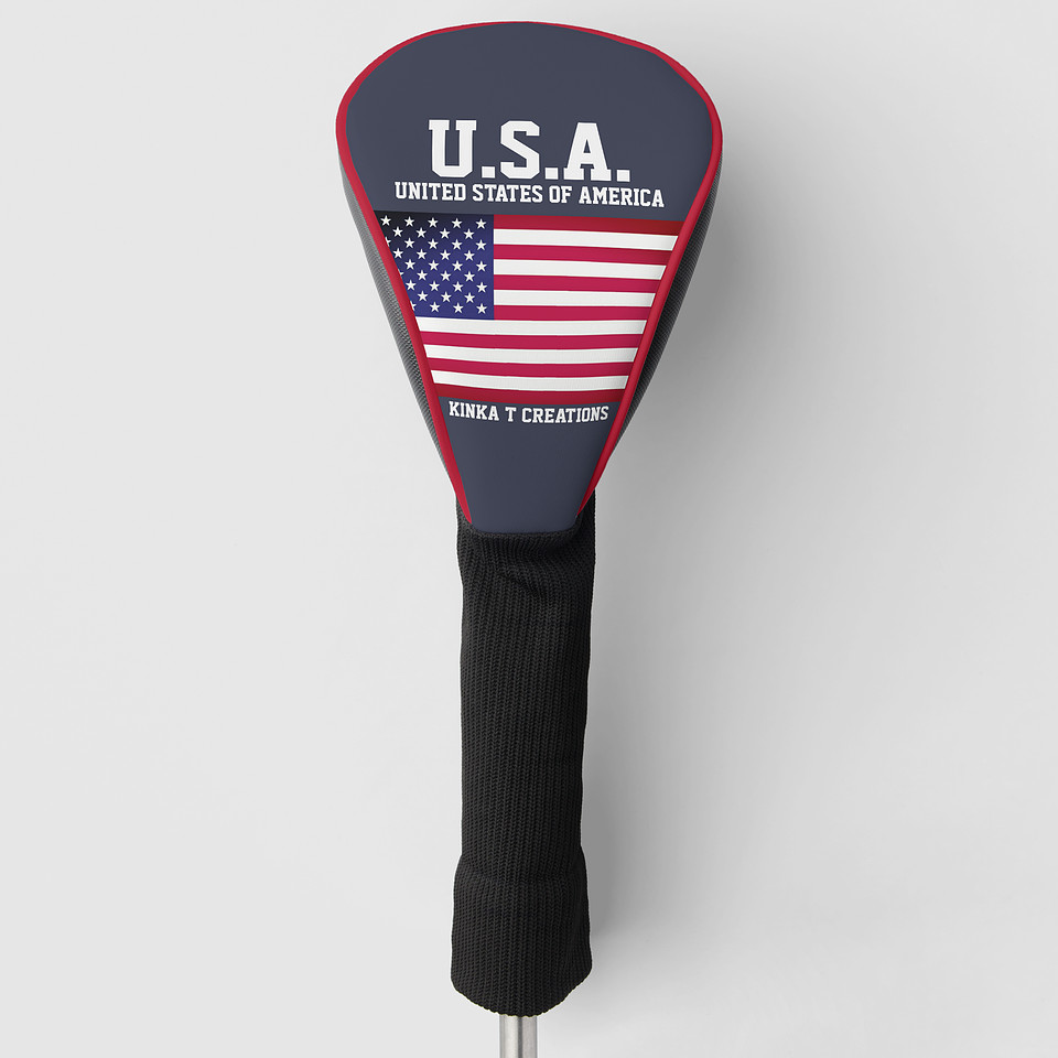 ($64.18) Golf Driver Cover: U.S.A.