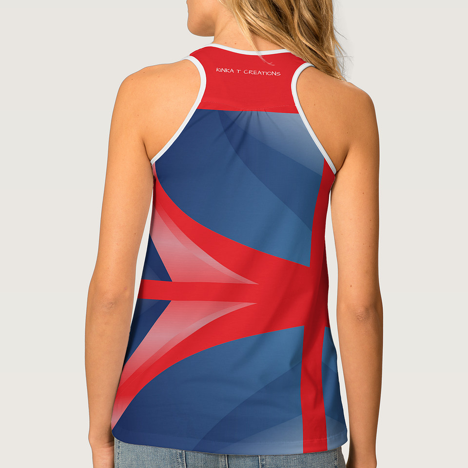 ($52) Racerback Tank Top: Courage (red)